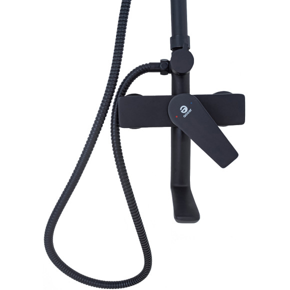 Душевая система Agger Brilliant A0394444 Черная матовая