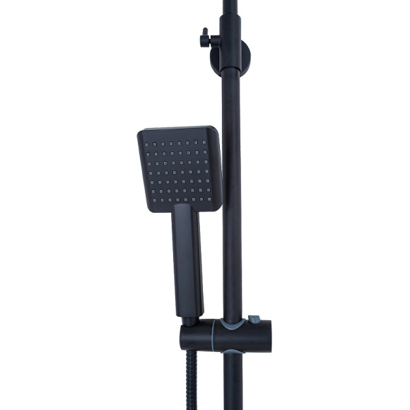 Душевая система Agger Brilliant A0394444 Черная матовая