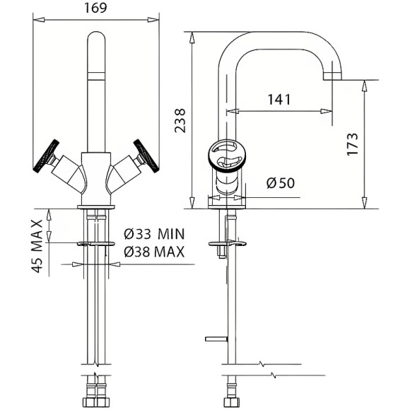 Смеситель для раковины Migliore Reversa 28208 Золото