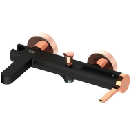 Смеситель для ванны GPD Gildo MBB165-S-R Черный Розовое золото Смеситель для ванны GPD Gildo MBB165-S-R Черный Розовое золото