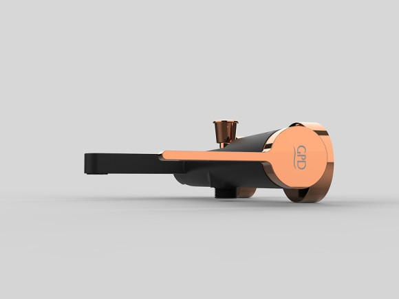 Смеситель для ванны GPD Gildo MBB165-S-R Черный Розовое золото