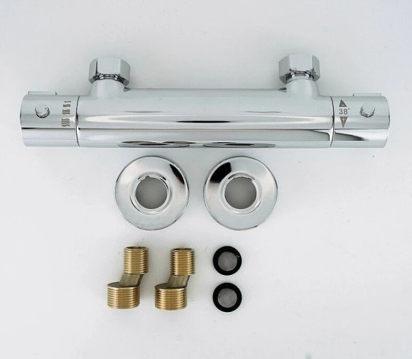 Смеситель для душа ESKO Mikros T3080 с термостатом Хром Смеситель для душа ESKO Mikros T3080 с термостатом Хром