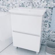 Тумба под раковину 1MarKa New Aris 70Н Ц0000019919 Белый глянец