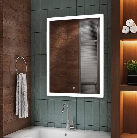 Зеркало Континент Sevilla 800х1200 ЗЛП728 с подсветкой с сенсорным выключателем