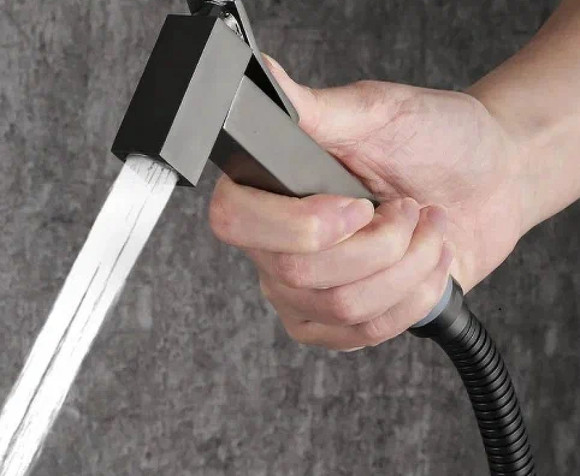 Гигиенический душ со смесителем Gappo G17-9 G7217-9 Оружейная сталь