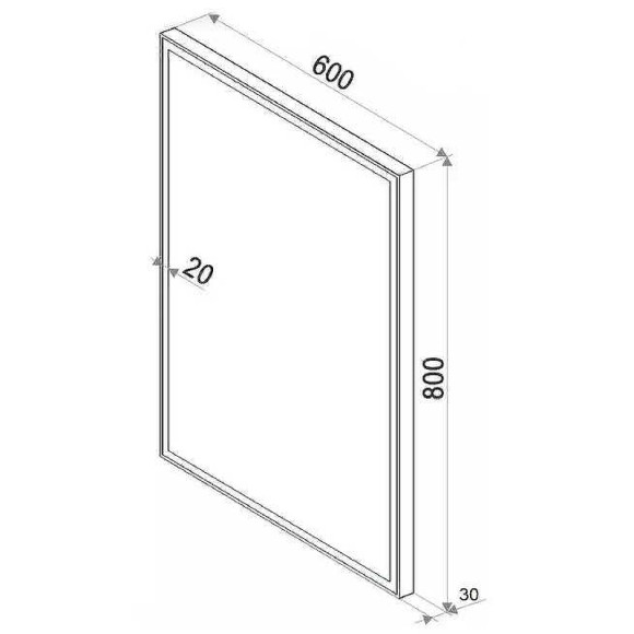 Зеркало Бриклаер Лофт 60 4627125415623 с подсветкой Черное с бесконтактным выключателем Зеркало Бриклаер Лофт 60 4627125415623 с подсветкой Черное с бесконтактным выключателем