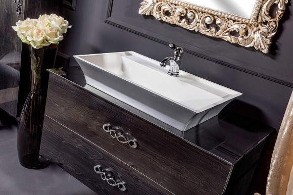 Тумба под раковину Boheme Armadi Art NeoArt 100 831-100-BW подвесная Black Wood