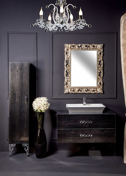 Тумба под раковину Boheme Armadi Art NeoArt 100 831-100-BW подвесная Black Wood