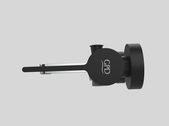 Смеситель для ванны GPD Gildo MBB165-K-S Хром Черный