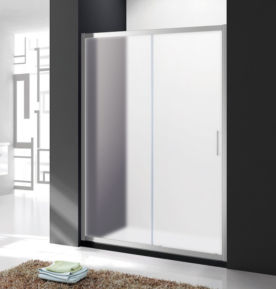 Душевая дверь Cezares Molveno 110 MOLVENO-BF-1-110-P-Cr профиль Хром стекло рифленое