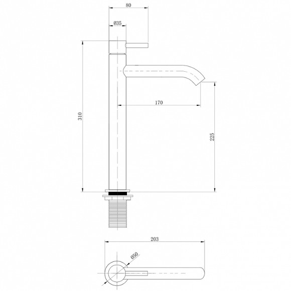 Смеситель для раковины Abber Wasser Kreis AF8111G Золото матовое Смеситель для раковины Abber Wasser Kreis AF8111G Золото матовое