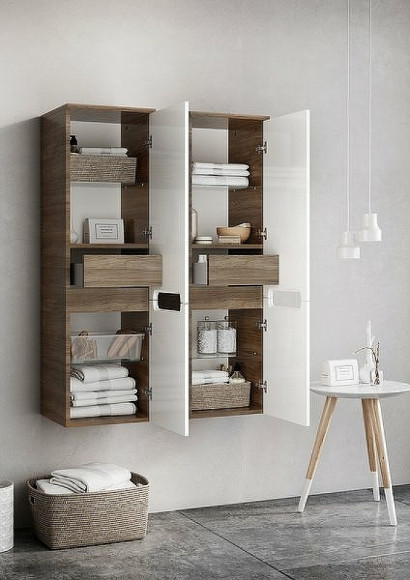 Шкаф пенал Ravak SB Classic 35 R X000000957 подвесной Капучино Белый Шкаф пенал Ravak SB Classic 35 R X000000957 подвесной Капучино Белый