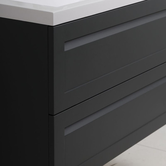 Тумба под раковину Art&Max AM-Platino-1000-2C-SO-GM подвесная Серый матовый Тумба под раковину Art&Max AM-Platino-1000-2C-SO-GM подвесная Серый матовый