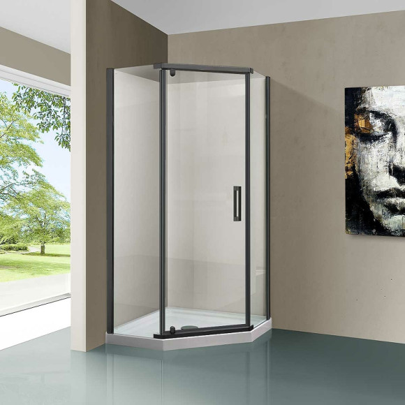 Душевой уголок Vincea Stresa 90x90 VSP-1S900CLGM профиль Вороненая сталь стекло прозрачное Душевой уголок Vincea Stresa 90x90 VSP-1S900CLGM профиль Вороненая сталь стекло прозрачное