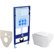 Комплект унитаза с инсталляцией Aquatek Set Aquatek Амадео с сиденьем Микролифт Комплект унитаза с инсталляцией Aquatek Set Aquatek Амадео с сиденьем Микролифт