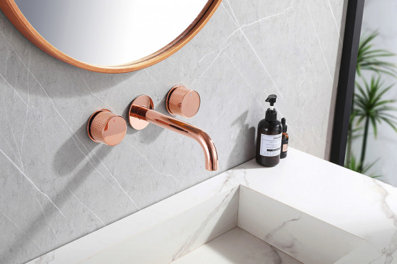 Смеситель для раковины Abber Wasser Kreis AF81122RG Розовое золото Смеситель для раковины Abber Wasser Kreis AF81122RG Розовое золото