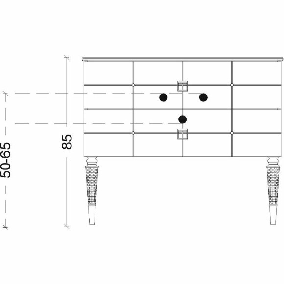 Тумба под раковину Boheme Armadi Art Vallessi Avantgarde Piazza 100 841-100-BCR подвесная Черная Хром