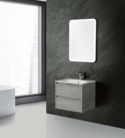 Тумба под раковину BelBagno Kraft 70 KRAFT-700-2C-SO-CG подвесная Cemento Grigio