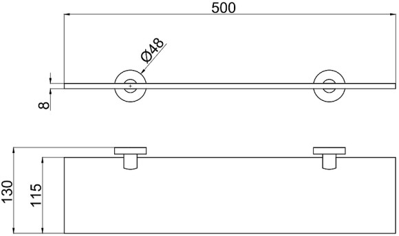 Стеклянная полка Allen Brau Priority 6.31013-00 Хром Стеклянная полка Allen Brau Priority 6.31013-00 Хром