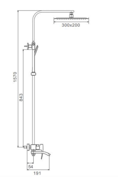 Душевая система Gappo G07 G2407-8 Белая Хром