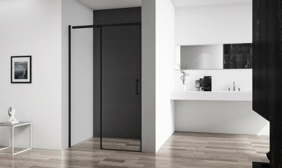 Душевая дверь BelBagno Acqua 120 ACQUA-BF-1-120-C-NERO профиль Черный стекло прозрачное Душевая дверь BelBagno Acqua 120 ACQUA-BF-1-120-C-NERO профиль Черный стекло прозрачное