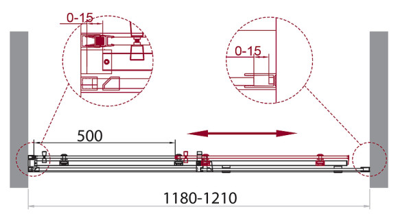 Душевая дверь BelBagno Acqua 120 ACQUA-BF-1-120-C-NERO профиль Черный стекло прозрачное Душевая дверь BelBagno Acqua 120 ACQUA-BF-1-120-C-NERO профиль Черный стекло прозрачное