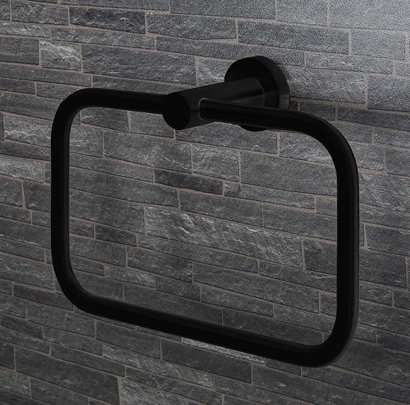 Кольцо для полотенец Colombo Design Plus W4931.NM Черное матовое Кольцо для полотенец Colombo Design Plus W4931.NM Черное матовое