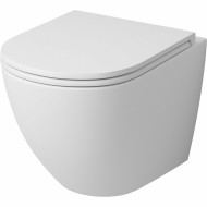 Унитаз Grossman Tornado GR-4455MSQ подвесной Белый матовый с сиденьем Микролифт Унитаз Grossman Tornado GR-4455MSQ подвесной Белый матовый с сиденьем Микролифт