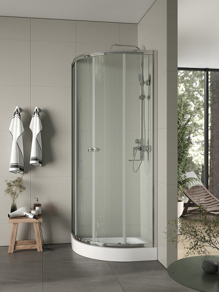 Душевой уголок Agger A01-080TCR 80x80 профиль Хром стекло прозрачное Душевой уголок Agger A01-080TCR 80x80 профиль Хром стекло прозрачное