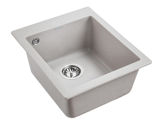 Кухонная мойка Paulmark Kante 40 PM104249-GR Серая Кухонная мойка Paulmark Kante 40 PM104249-GR Серая