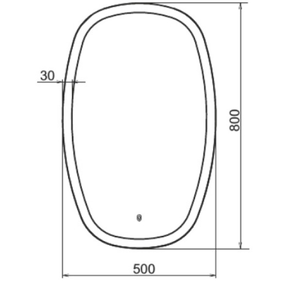 Зеркало Comforty Космея 50 00-00005260 с подсветкой с сенсорным выключателем Зеркало Comforty Космея 50 00-00005260 с подсветкой с сенсорным выключателем