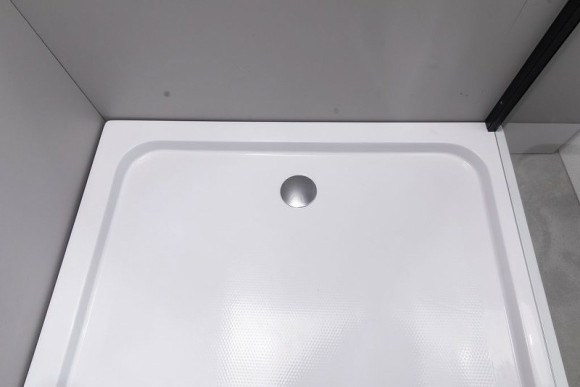 Душевой уголок Esbano ESR-7190B 100x80 ESUGR7190B профиль Черный матовый стекло прозрачное