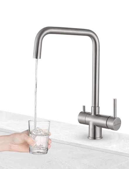 Смеситель для кухни Paulmark Wetter We213030-SS Нержавеющая сталь