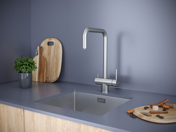 Смеситель для кухни Paulmark Wetter We213030-SS Нержавеющая сталь