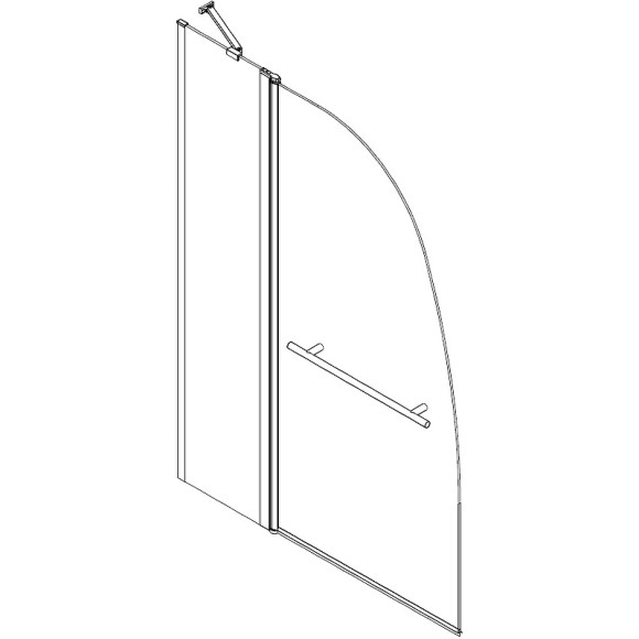 Шторка на ванну Azario Boston 100х140 AZ-142TB профиль Хром стекло прозрачное Шторка на ванну Azario Boston 100х140 AZ-142TB профиль Хром стекло прозрачное