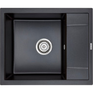 Кухонная мойка Paulmark Flugen 50-600 PM216050-BLM Черный металлик Кухонная мойка Paulmark Flugen 50-600 PM216050-BLM Черный металлик