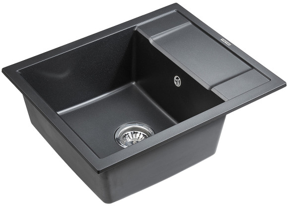 Кухонная мойка Paulmark Flugen 50-600 PM216050-BLM Черный металлик Кухонная мойка Paulmark Flugen 50-600 PM216050-BLM Черный металлик