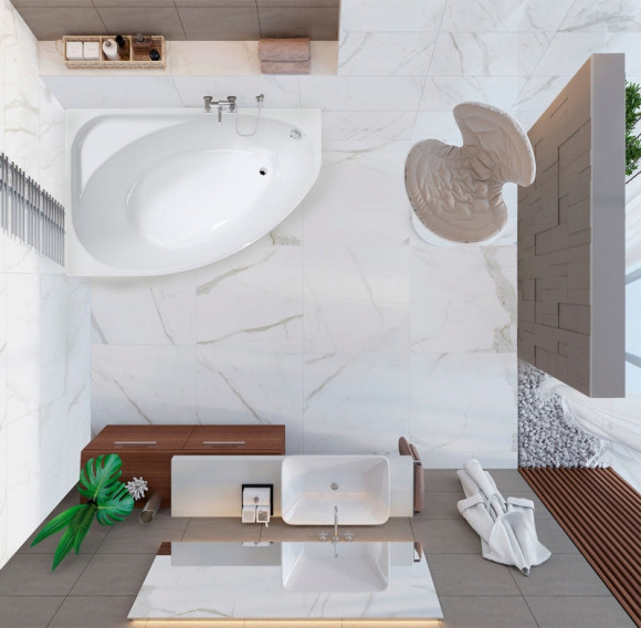 Акриловая ванна Vagnerplast Hapi 170x110 L VPBA170HAP3LX-04 без гидромассажа Акриловая ванна Vagnerplast Hapi 170x110 L VPBA170HAP3LX-04 без гидромассажа