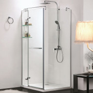 Душевой уголок Azario Montreal 90х90 AZ-NWG1231-L профиль Хром стекло прозрачное