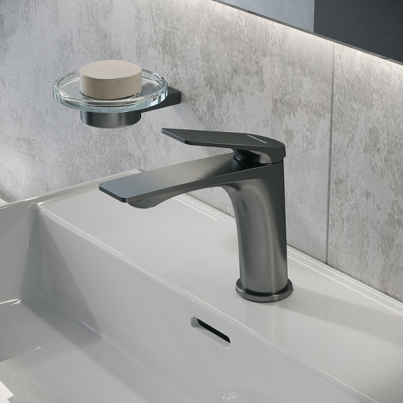 Смеситель для раковины Grossman Galaxy 510.K35.01.420 Графит брашированный Смеситель для раковины Grossman Galaxy 510.K35.01.420 Графит брашированный