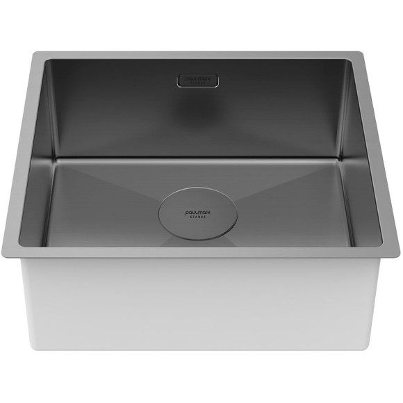 Кухонная мойка Paulmark Next 48 Uni PM214844-GM Вороненая сталь Кухонная мойка Paulmark Next 48 Uni PM214844-GM Вороненая сталь