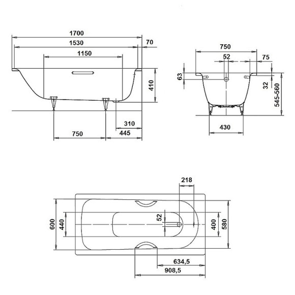 Стальная ванна Kaldewei Saniform Plus 373-1 170x75 112630003001 с покрытием Аnti-slip и Easy-clean Стальная ванна Kaldewei Saniform Plus 373-1 170x75 112630003001 с покрытием Аnti-slip и Easy-clean