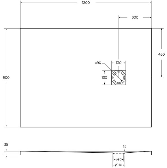 Душевой поддон из искусственного камня BelBagno Uno 120x90 TRAY-MR-UNO-AH-120/90-35-W-CR Белый Душевой поддон из искусственного камня BelBagno Uno 120x90 TRAY-MR-UNO-AH-120/90-35-W-CR Белый