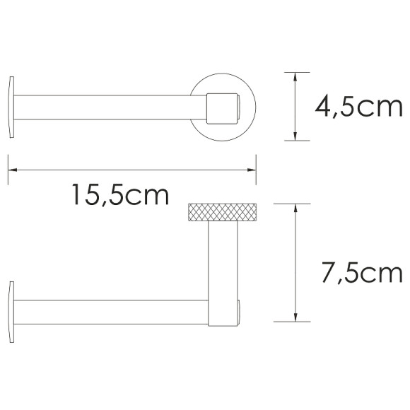 Держатель туалетной бумаги WasserKRAFT Tauber K-64496 Никель