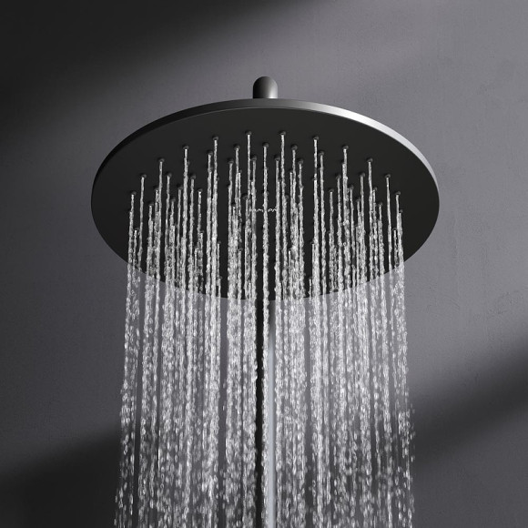Душевая система AM.PM Inspire V2.0 F0750A522 с термостатом Черная матовая Душевая система AM.PM Inspire V2.0 F0750A522 с термостатом Черная матовая