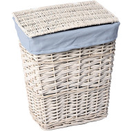 Корзина для белья WasserKRAFT Lippe WB-450-M с крышкой Белая Корзина для белья WasserKRAFT Lippe WB-450-M с крышкой Белая