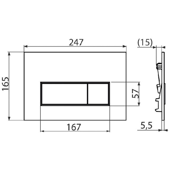 Инсталляция Alcaplast AM101/1120-4:1 RU M578-0001 для унитаза с Черной матовой клавишей смыва Инсталляция Alcaplast AM101/1120-4:1 RU M578-0001 для унитаза с Черной матовой клавишей смыва