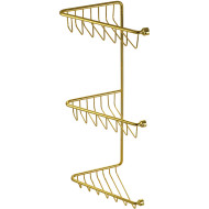 Полка корзина Migliore Complementi 22055 угловая Золото