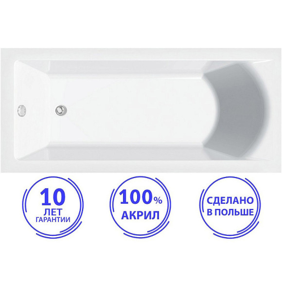 Акриловая ванна C-Bath Selena 150x70 CBQ007001 без гидромассажа