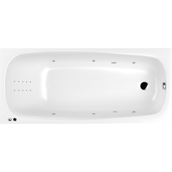 Акриловая ванна Whitecross Layla 170x75 0102.170075.100.LINENANO.CR с гидромассажем